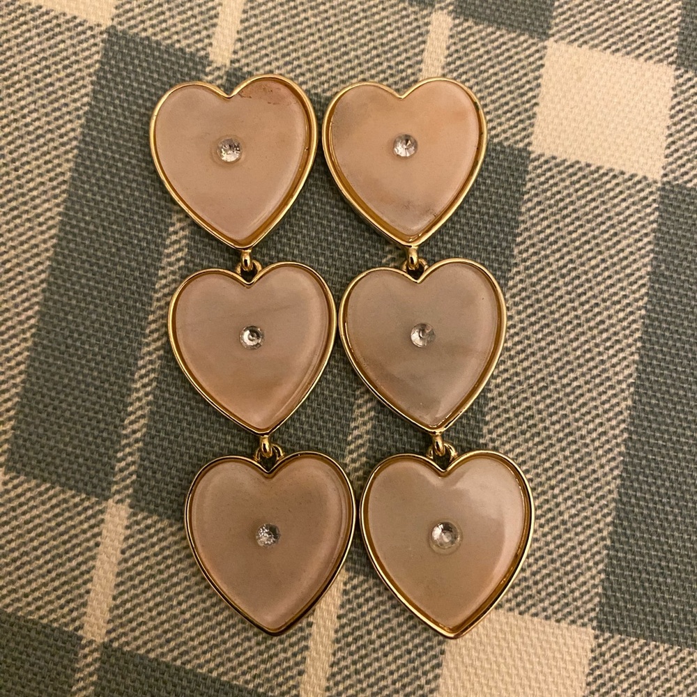 Baublebar oversized heart drop valentines earrings